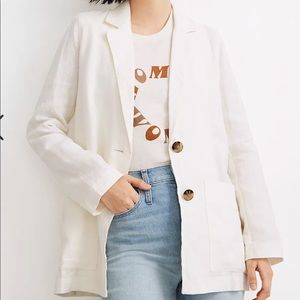 madewell linen dorset blazer